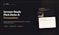 design a professional pitch deck that wins investor confidence