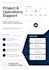 provide professional project and operations management support