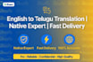 do professional telugu typing and data entry work fast