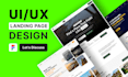 design figma website UI UX, landing page, and web design