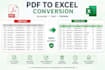 convert PDF to excel and clean your data