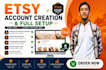etsy seller account setup