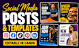 design eye catching social media posts and templates