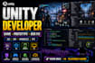 develop a 2d 3d unity game for mobile PC and web