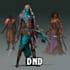 create dnd character design, concept art and illustration