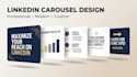 design professional linkedin carousel posts in canva