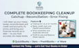 do bookkeeping cleanup, catchup, and reconciliation in accounting software