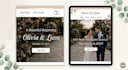 design wedding website with invitations, rsvp, cards