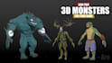 create a low poly 3d monster or creature for your game
