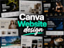 canva website design canva website canva landing page design