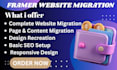 migrate rebuild your website to framer website with responsive website