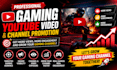 do gaming youtube video and channel promotion
