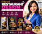 Design restaurant menu flyer food poster digital menu board business ...