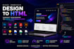 convert psd, pdf to html, responsive website