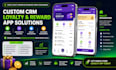develop custom CRM loyalty reward app, discount app with wallet integration