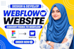 Design, redesign, develop responsive webflow website, convert figma to ...