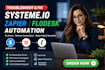 troubleshoot broken systeme io, zapier, and flodesk automation