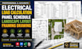 do electrical load calculation panel schedule landscape layout framing drawing