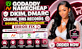 fix godaddy namecheap, dkim, dmarc, cname, dns and domain authentication