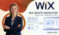 migrate your website to wix, redesign and transfer content