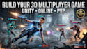 develop 3d multiplayer game, unity 3d game development, pvp game, 3d online game