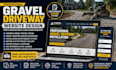 build gravel driveway website with installation quote request system