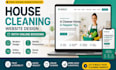 design or redesign house or residential cleaning website with online booking