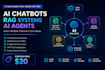 develop ai solutions using python, llms, rag, and ai agents