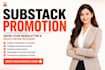 do substack promotion, substack newsletter and substack subscriber
