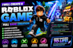 create a roblox game with custom scripts and mechanics