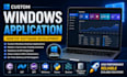 build a windows desktop application, wpf, dotnet, electron app, macos and linux