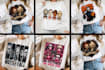 create custom spooky halloween t shirt, coquette preppy tshirt artwork for pod
