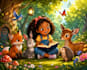 create african folktale illustrations for childrens books