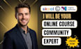 do online community skool setup, circle so and skool management