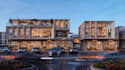 render, design commercial complex,architectural 3d exterior visual,cgi elevation