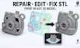 key repair edit stl files fix 3d models cleanup mesh errors for 3d printing
