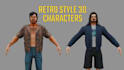 create a 3d animation, model objects, in psx, ps2, n64 retro style