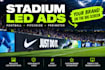 pitchside led wall animations, ribbon board ads, jumbotron animation,sport arena
