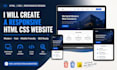 a responsive HTML CSS website