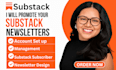 do substack promotion, substack newsletter, substack subscriber, substack setup