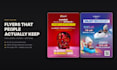 design flyers, posters and print materials