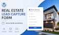 create a real estate lead capture and booking form in wordpress
