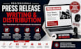 do press release writing and press release distribution