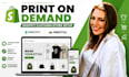 build shopify pod clothing store setup with printify and printful integration
