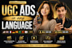 create professional ugc ads video in any language