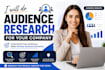 do audience research for your company