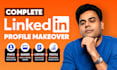 design a professional linkedin banner, cover and header