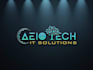 design a modern tech, IT solution, and software business logo