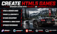 create HTML5 javascript game browser game with phaser or construct 3d web game