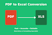 convert PDF to excel accurately and fast